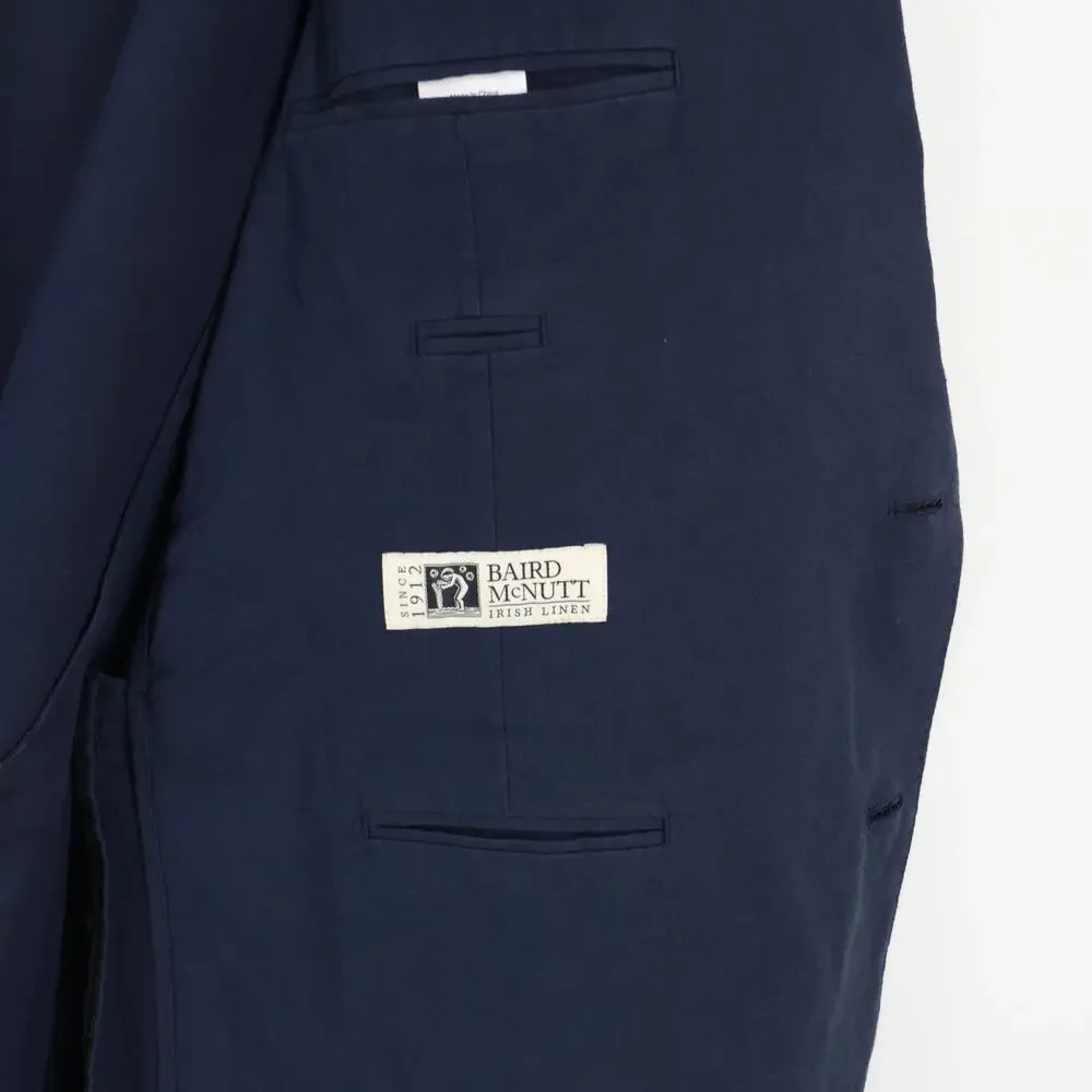 J.Crew Ludlow Slim Fit Unstructured Suit Jacket Irish Cotton Linen Navy 48L NWT